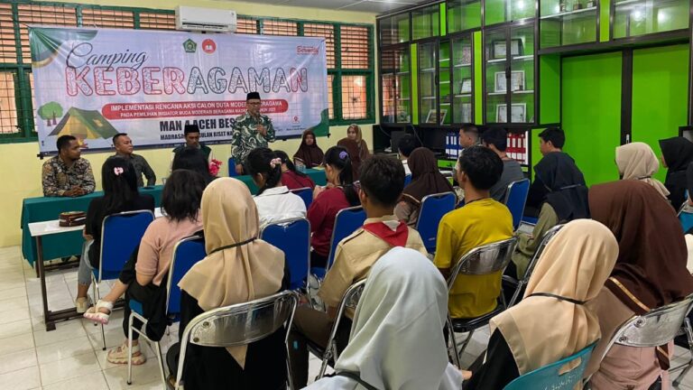 MAN 4 Aceh Besar Gelar Camping Keberagaman, Diikuti Siswa Lintas Agama