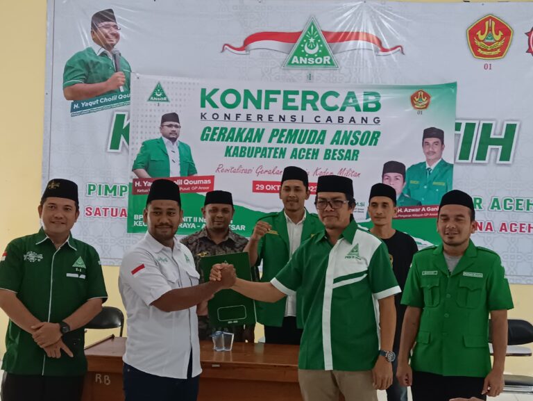 Musiarifsyah Putra Pimpin Gerakan Pemuda Ansor Aceh Besar