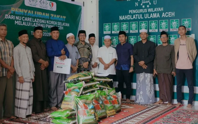 NU Care Aceh Salurkan Beras Pemanfaatan Zakat NU Care-LAZISNU Korsel