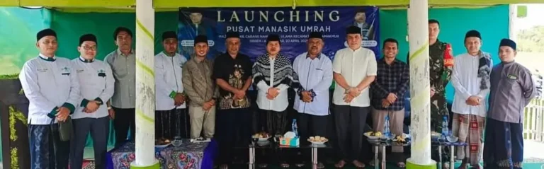 Ketua PWNU Aceh Resmikan Pusat Manasik Umrah Inisiatif MWC Sukamakmur